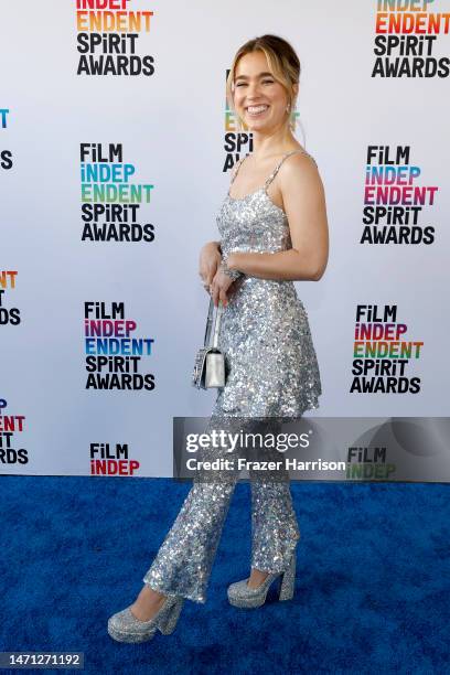 Haley Lu Richardson attends the 2023 Film Independent Spirit Awards on March 04, 2023 in Santa Monica, California.