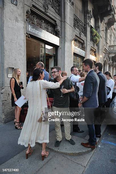 General view of Officiel Hommes Paris Dinner on June 25, 2012 in Milan, Italy.