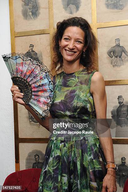 Marpessa attends Officiel Hommes Paris Dinner on June 25, 2012 in Milan, Italy.