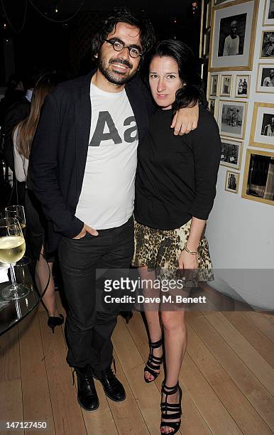 Amy Molyneaux and Laurent Belmont attend an after party following the press night performance of Damon Albarn's Dr Dee at Asia de Cuba, St Martins...