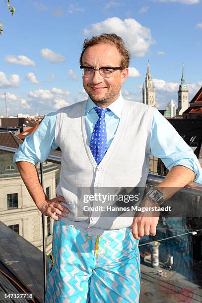 Comedian Wigald Boning attends 'The Newsroom' Sky go premiere at the Hotel Bayerischer Hof on June 25, 2012 in Munich, Germany.