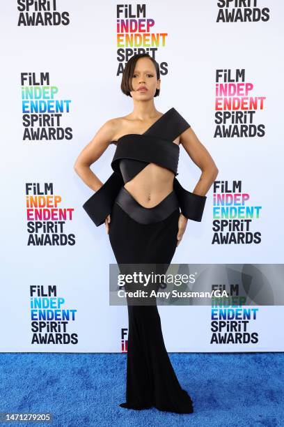 Taylor Russell attends the 2023 Film Independent Spirit Awards on March 04, 2023 in Santa Monica, California.