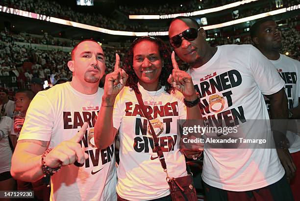 Gloria James participates in the Miami Heat 2012 NBA Championship Celebration at AmericanAirlines Arena on June 25, 2012 in Miami, Florida.