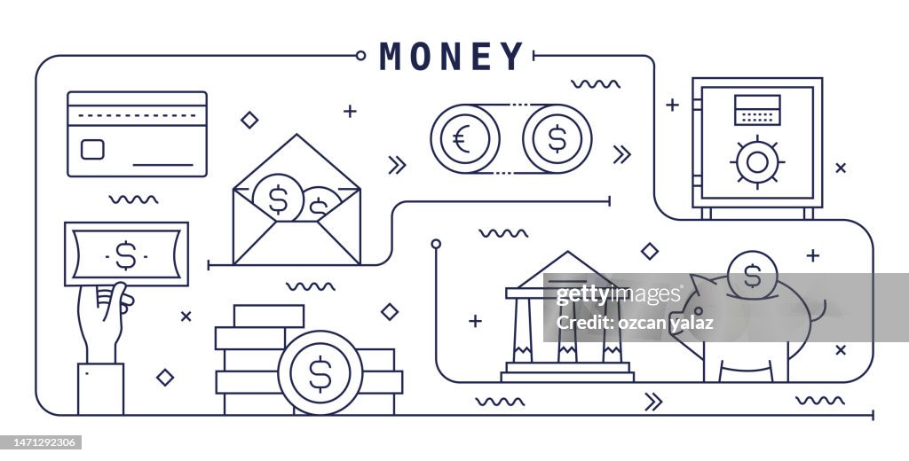 Money Vector Design The Design Is Editable And The Color Can Be Changed ...