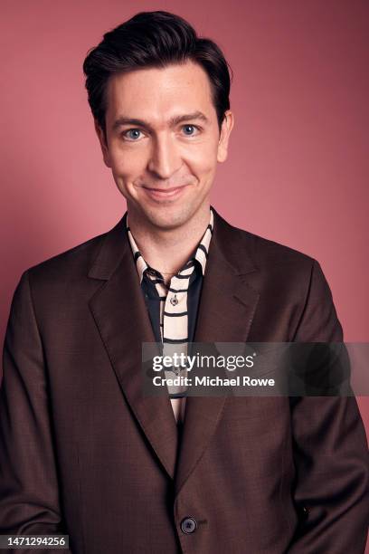 Nicholas Braun poses in the IMDb Portrait Studio at the 2023 Independent Spirit Awards on March 04, 2023 in Santa Monica, California.