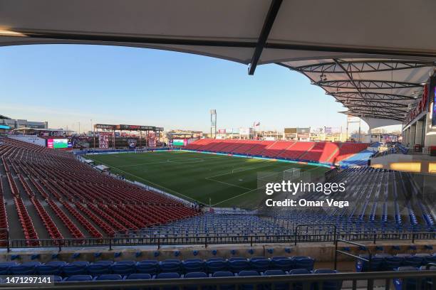 General view of Toyota Stadium prior to the MLS game between LA Galaxy and FC Dallas at Toyota Stadium on March 4, 2023 in Frisco, Texas.