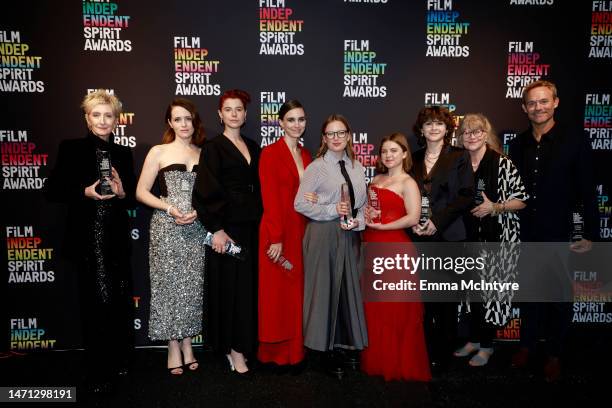 Sheila McCarthy, Claire Foy, Jessie Buckley, Rooney Mara, Sarah Polley, Kate Hallett, Liv McNeil, Judith Ivey and John Buchan winners of the Robert...