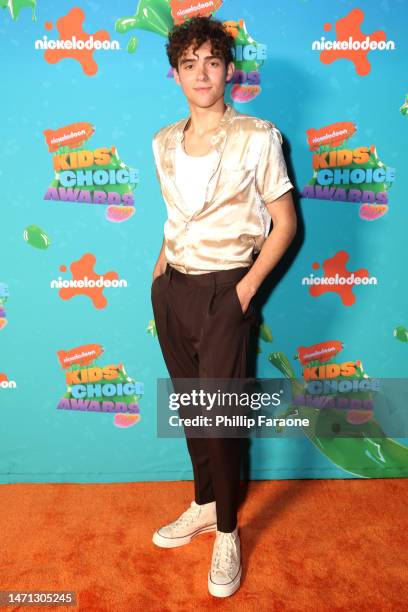 Joshua Bassett attends the 2023 Nickelodeon Kids' Choice Awards at Microsoft Theater on March 04, 2023 in Los Angeles, California.