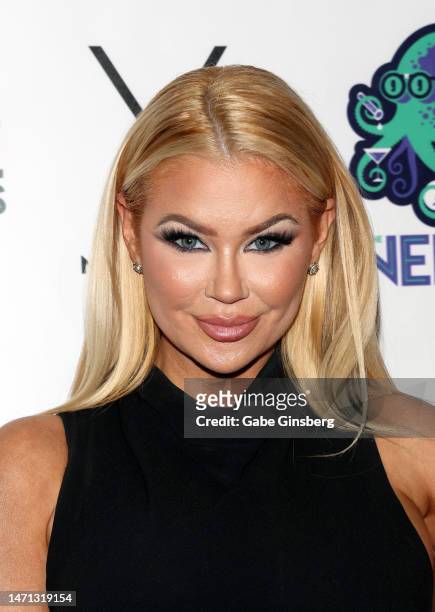 Jessa Hinton attends the All in for CP charity poker event benefiting the One Step Closer Foundation's effort to fight Cerebral Palsy at Aria Resort...
