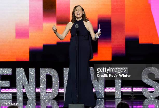 Molly Shannon speaks onstage during the 2023 Film Independent Spirit Awards on March 04, 2023 in Santa Monica, California.