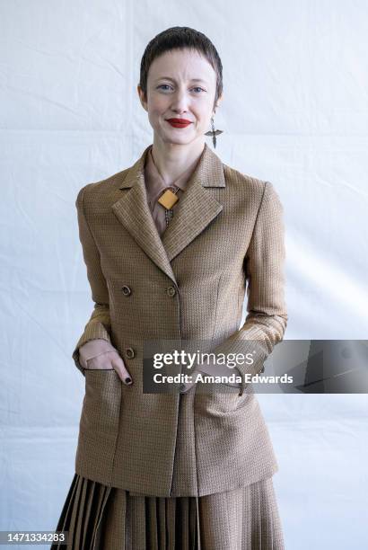 Actress Andrea Riseborough attends the 2023 Film Independent Spirit Awards on March 04, 2023 in Santa Monica, California.