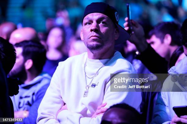 Nate Diaz attends the UFC 285 event at T-Mobile Arena on March 04, 2023 in Las Vegas, Nevada.