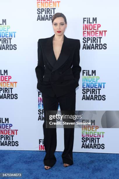 Aubrey Plaza attends the 2023 Film Independent Spirit Awards on March 04, 2023 in Santa Monica, California.