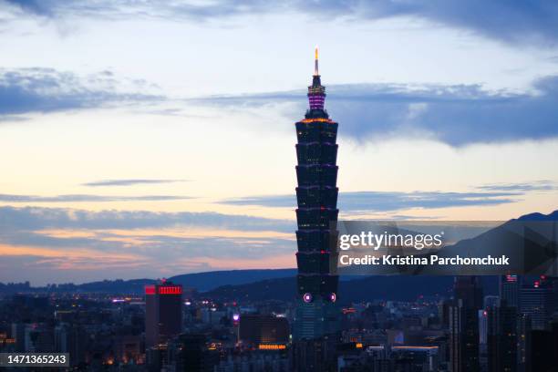 taipei 101 - taiwan 101 stock pictures, royalty-free photos & images