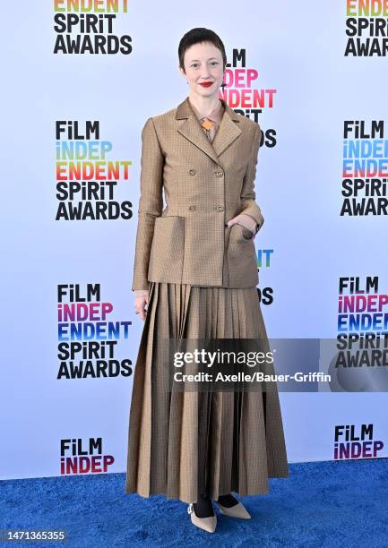 Andrea Riseborough attends the 2023 Film Independent Spirit Awards on March 04, 2023 in Santa Monica, California.