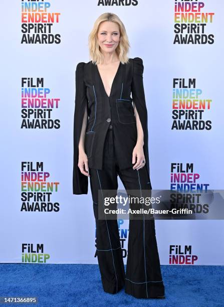 Cate Blanchett attends the 2023 Film Independent Spirit Awards on March 04, 2023 in Santa Monica, California.