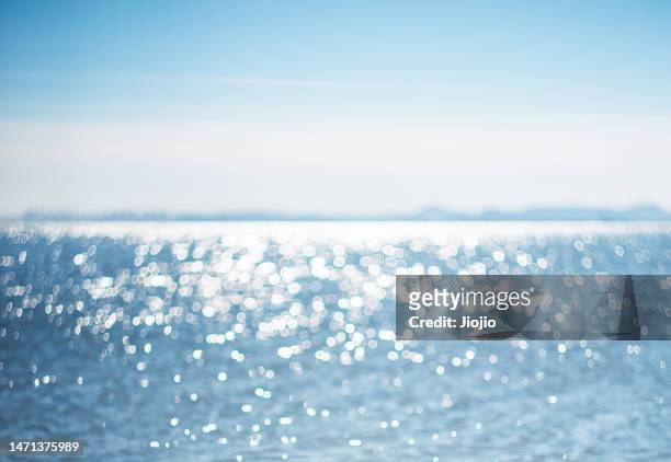defocused image of sea - white bay stock pictures, royalty-free photos & images