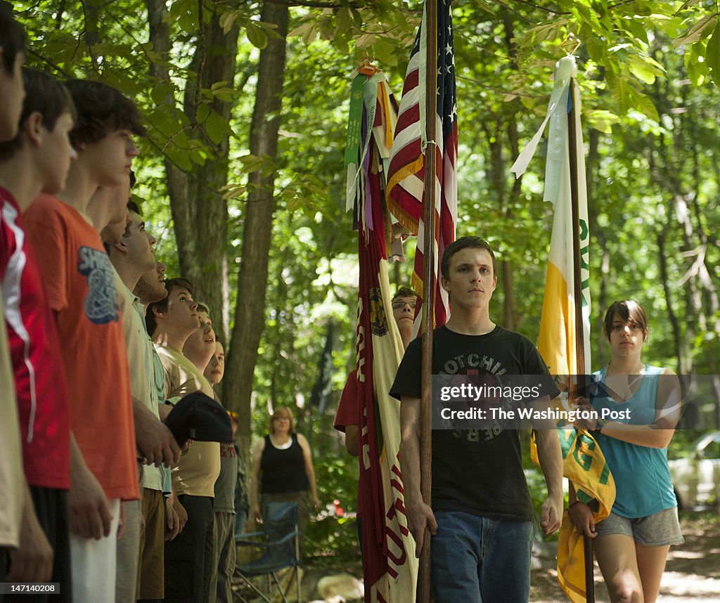 Troop 52 kicks off it's centennial year celebration at Camp Seneca in Germantown, Maryland