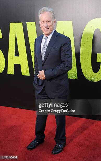 Actor James Woods arrives at the Los Angeles premiere of "Savages" at Mann Village Theatre on June 25, 2012 in Westwood, California.