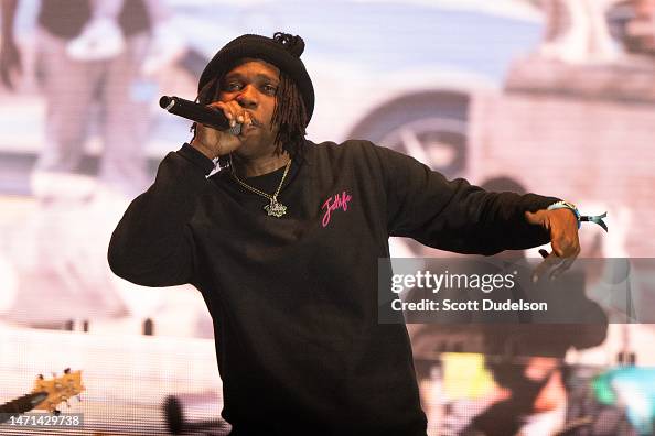 Current Y Rapper Rapper Curren$y performs onstage during day 2 of Rolling Loud Los ...