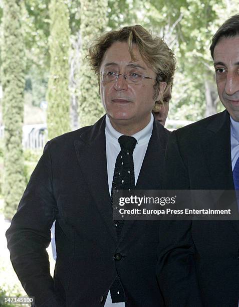 Jose Vicor Rodriguez attends the funeral for Paco Flaque, founder of Gaudi Moda and Gaudi Novias, on June 25, 2012 in Barcelona, Spain.