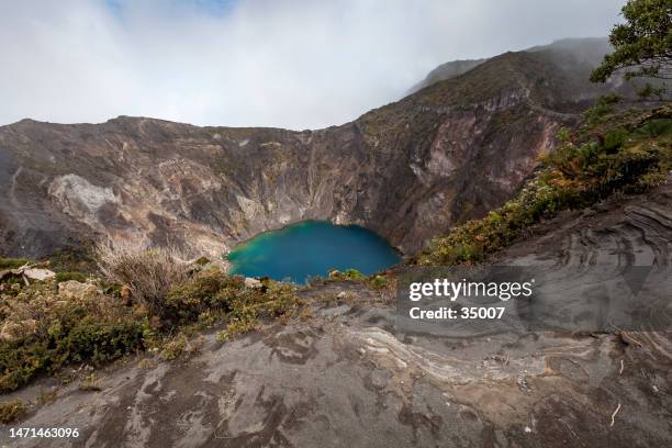 irazu volcano, costa rica - volcan irazu national park stock pictures, royalty-free photos & images