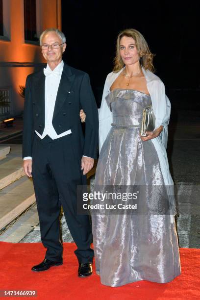 Prince Alvaro de Orleans-Bourbon and Princess Antonella de Orleans-Bourbon attend the Wedding Ceremony of Elia Zaharia and Crown Prince, Leka II of...