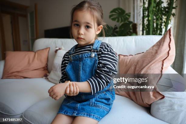 wrist pain - child having medical bones stock pictures, royalty-free photos & images