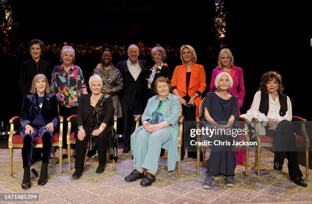 Dame Harriet Walter, Dame Penelope Wilton, Dame Floella Benjamin, Gyles Brandreth, Dame Maureen Lipman, Dame Joanna Lumley, Twiggy, Dame Lesley...