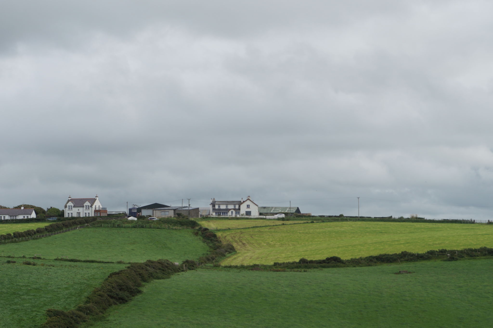 Patchwork Fields in the Ireland Countryside Patchwork Fields in the Ireland Countryside