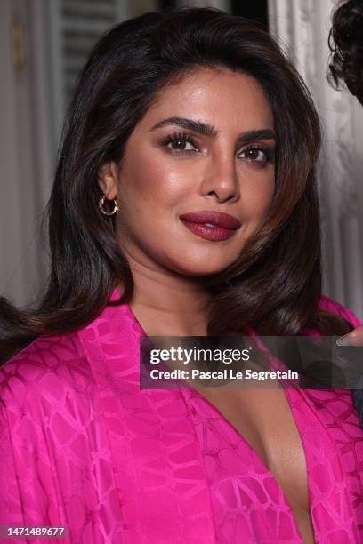 Priyanka Chopra attends the Valentino Womenswear Fall Winter 2023-2024 show as part of Paris Fashion Week on March 05, 2023 in Paris, France.