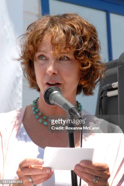 Actress Kathleen Quinlan speaks at the press conference for The Malibu Celebration of Film on May 23, 2006 in Malibu, California.