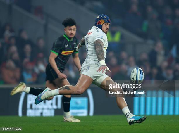 Jack Nowell of Exeter Chiefs during the Gallagher Premiership Rugby match between Harlequins and Exeter Chiefs at Twickenham Stadium on March 04,...