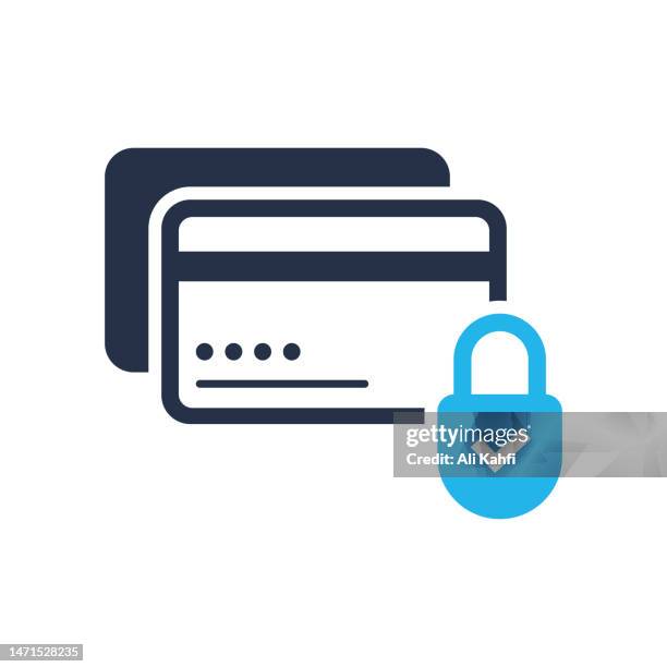 stockillustraties, clipart, cartoons en iconen met secure payment icon. single solid icon. vector illustration. for website design, logo, app, template, ui, etc. - op slot doen