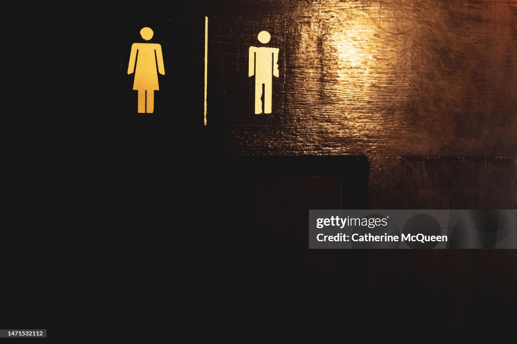 All gender restroom sign
