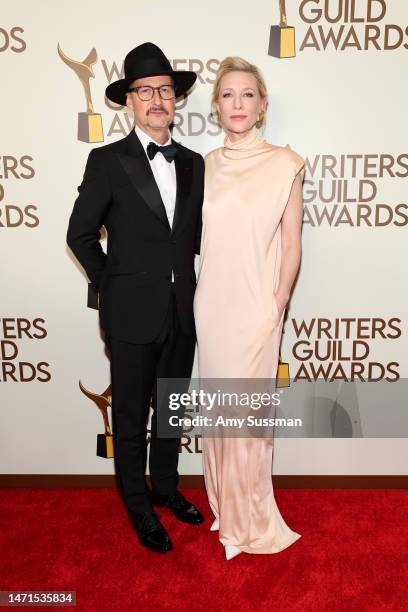 Todd Field and Cate Blanchett attend the 2023 Writers Guild Awards West Coast Ceremony at Fairmont Century Plaza on March 05, 2023 in Los Angeles,...