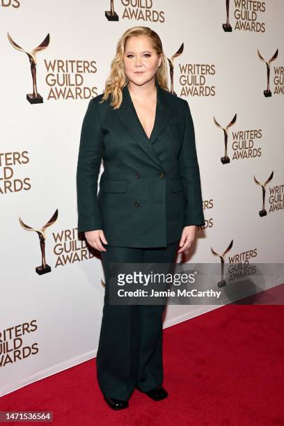 Amy Schumer attends the 75th Annual Writers Guild Awards at The Edison Ballroom on March 05, 2023 in New York City.