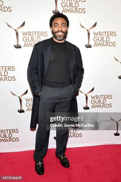 Donald Glover attends the 75th Annual Writers Guild Awards at The Edison Ballroom on March 05, 2023 in New York City.