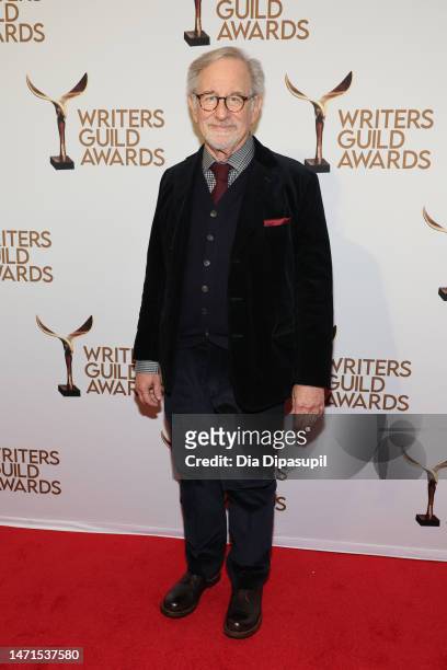 Steven Spielberg attends the 75th Writers Guild Awards Ceremony at Edison Ballroom on March 05, 2023 in New York City.
