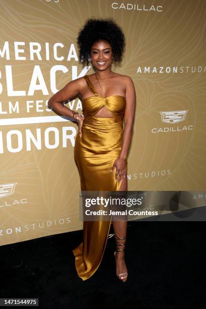 Javicia Leslie attends the 5th American Black Film Festival Honors: A Celebration of Excellence in Hollywood at 1 Hotel West Hollywood on March 05,...