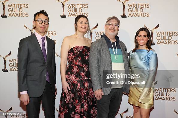 Evan Chung, Cheyna Roth, Dan Kois, and Christina Cauterucci attend ...