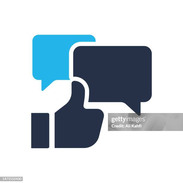 positive feedback icon. single solid icon. vector illustration. for website design, logo, app, template, ui, etc. - feedback loop stock illustrations