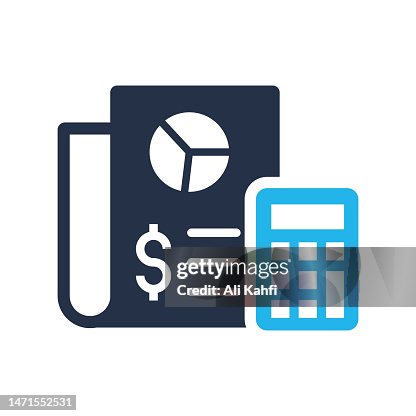 Accounting icon. Single solid icon. Vector illustration. For website design, logo, app, template, ui, etc. Accounting icon. Single solid icon. Vector illustration. For website design, logo, app, template, ui, etc.