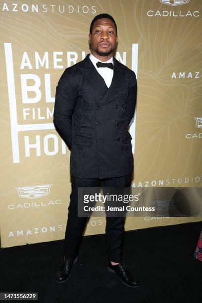 Jonathan Majors attends the 5th American Black Film Festival Honors: A Celebration of Excellence in Hollywood at 1 Hotel West Hollywood on March 05,...