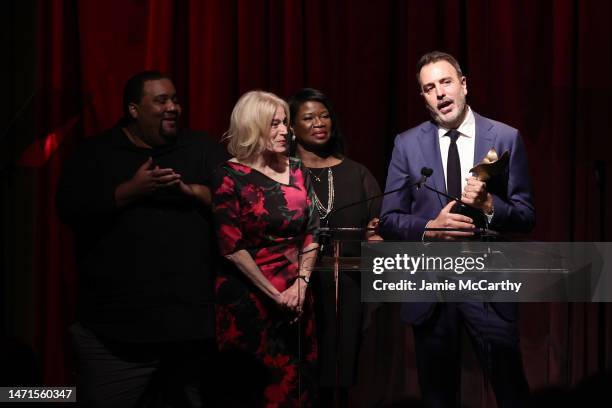 Jamey Giddens, Lorraine Broderick, Cheryl Davis, and Ron Carlivati accept the Daytime Drama Award for "Days of Our Lives" onstage during the 75th...