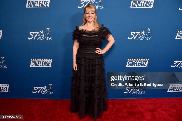 Melissa Rauch attends the 37th Annual American Society of Cinematographers at The Beverly Hilton on March 05, 2023 in Beverly Hills, California.