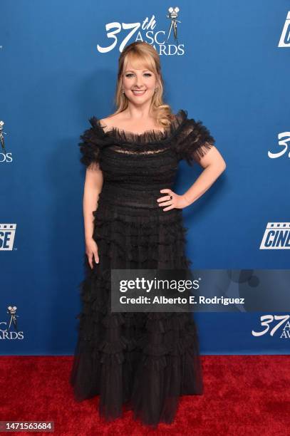 Melissa Rauch attends the 37th Annual American Society of Cinematographers at The Beverly Hilton on March 05, 2023 in Beverly Hills, California.