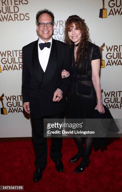 Diedrich Bader and Dulcy Rogers attend the 2023 Writers Guild of America Awards at the Fairmont Century Plaza on March 05, 2023 in Los Angeles,...