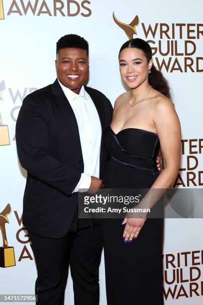 Brittani Nichols and guest attend the 2023 Writers Guild Awards West Coast Ceremony at Fairmont Century Plaza on March 05, 2023 in Los Angeles,...