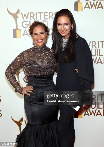 Yvette Lee Bowser and Susan Fales-Hill attend the 2023 Writers Guild Awards West Coast Ceremony at Fairmont Century Plaza on March 05, 2023 in Los...